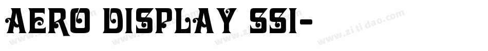 Aero Display SSi字体转换
